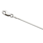 Diamond-cut Snake Chain - .8mm width - Rhodium-plated